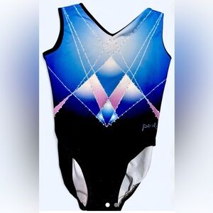 Blue and Black Kids Leotard